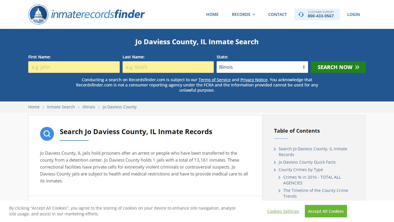 Jo Daviess County, IL Inmate Lookup & Jail Records Online