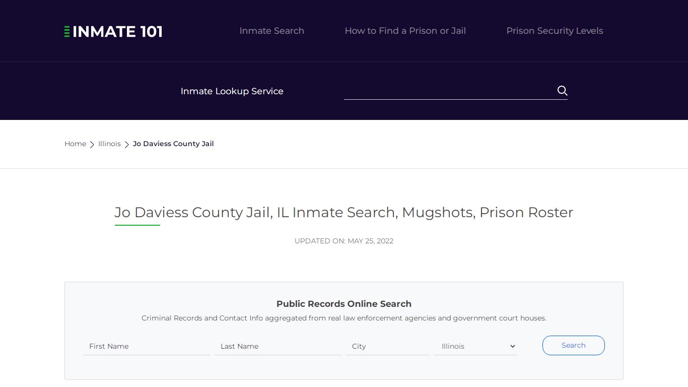 Jo Daviess County Jail, IL Inmate Search, Mugshots, Prison ...