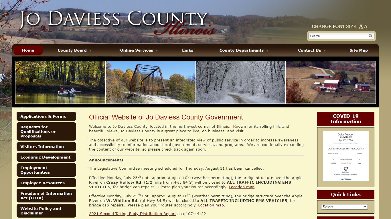 Welcome to Jo Daviess County, Illinois